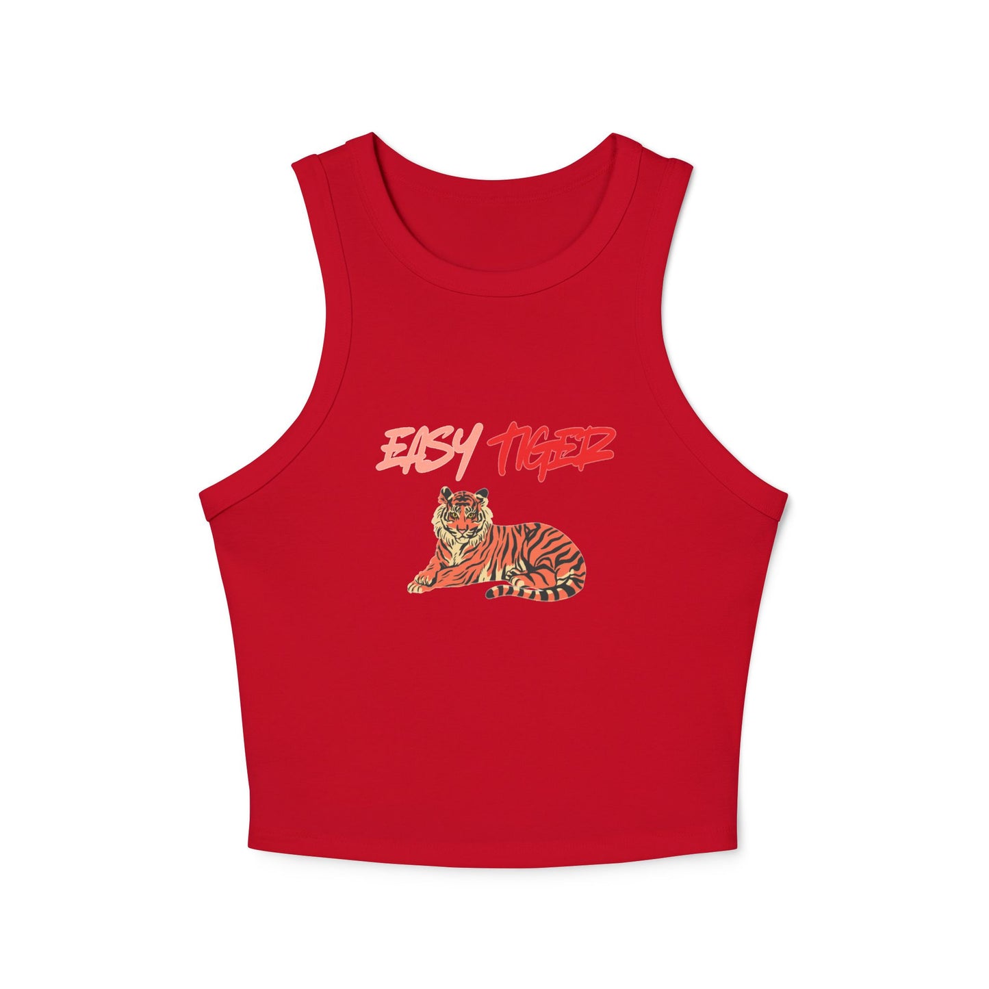Women's Tiger Graphic Racer Tank Top