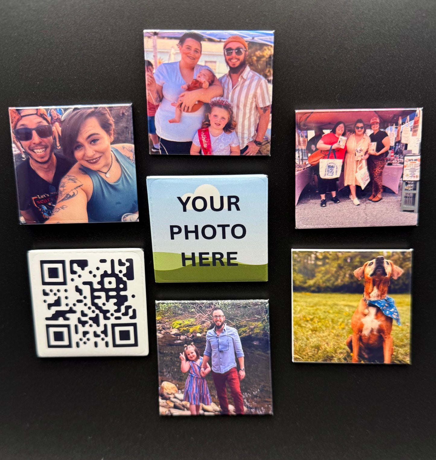 2x2 Customizable Photo Magnets